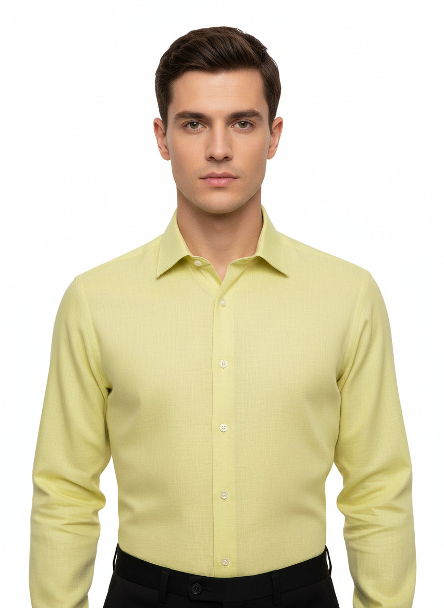Solid Mint Linen Casual Shirt