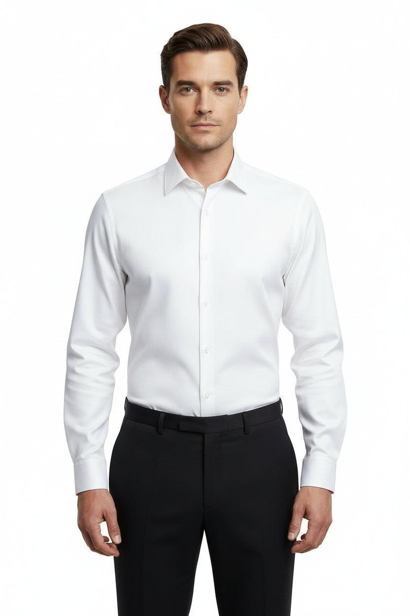 WHITE ROYAL OXFORD DRESS SHIRT
