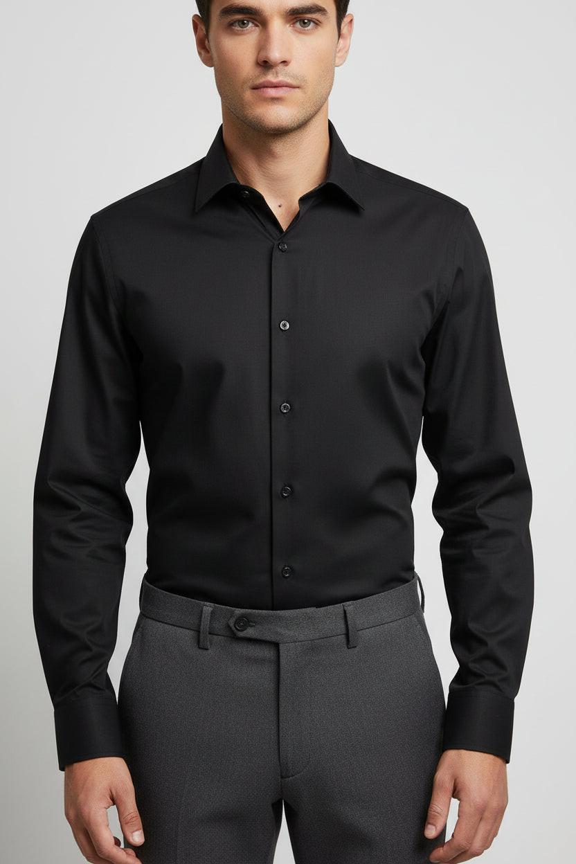 The Athleshirt - Cotton Knit Black