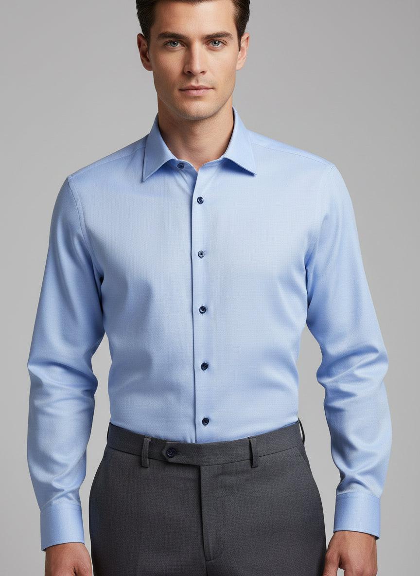 The Athleshirt - Cotton Knit Sky Blue