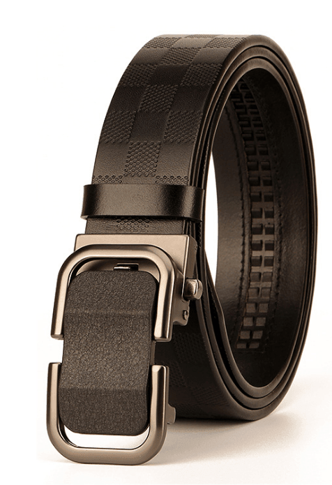 Black Leather Dress Belts (Three Variations) - Just White Shirts
