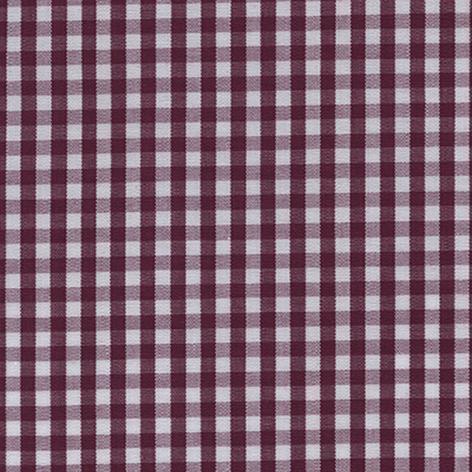 Burgundy and White Mini Check Classic Custom Shirt 100c 70*70 San468a - Just White Shirts