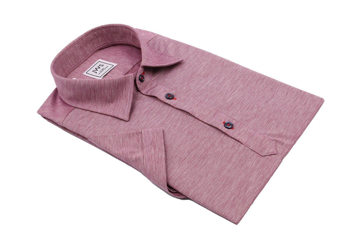 Dark Red Fine Pique Polo Shirt - Just White Shirts