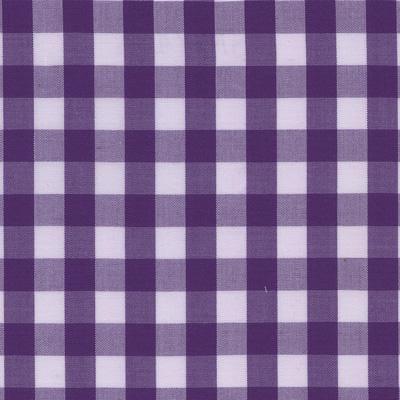 Deep Purple Bold Check Fabric Classic Custom Shirt - Just White Shirts