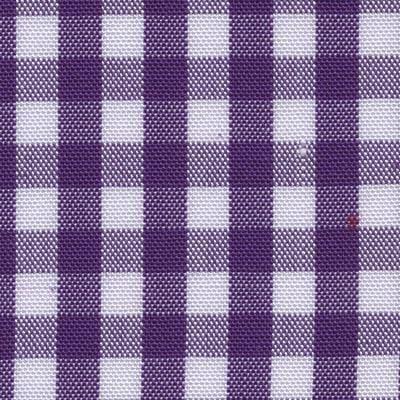 Deep Purple Medium Check Fabric Classic Custom Shirt - Just White Shirts
