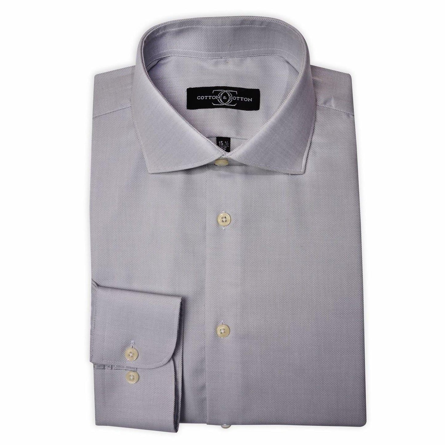 Dress Shirt Grey Royal Oxford - Just White Shirts