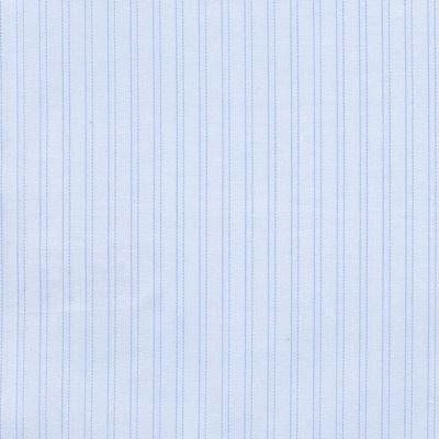 Ice Blue Ground Jacquard Weave with Double Blue Hairline Stripes Classic Custom Shirt 100c 120/2*50 Sas727a - Just White Shirts