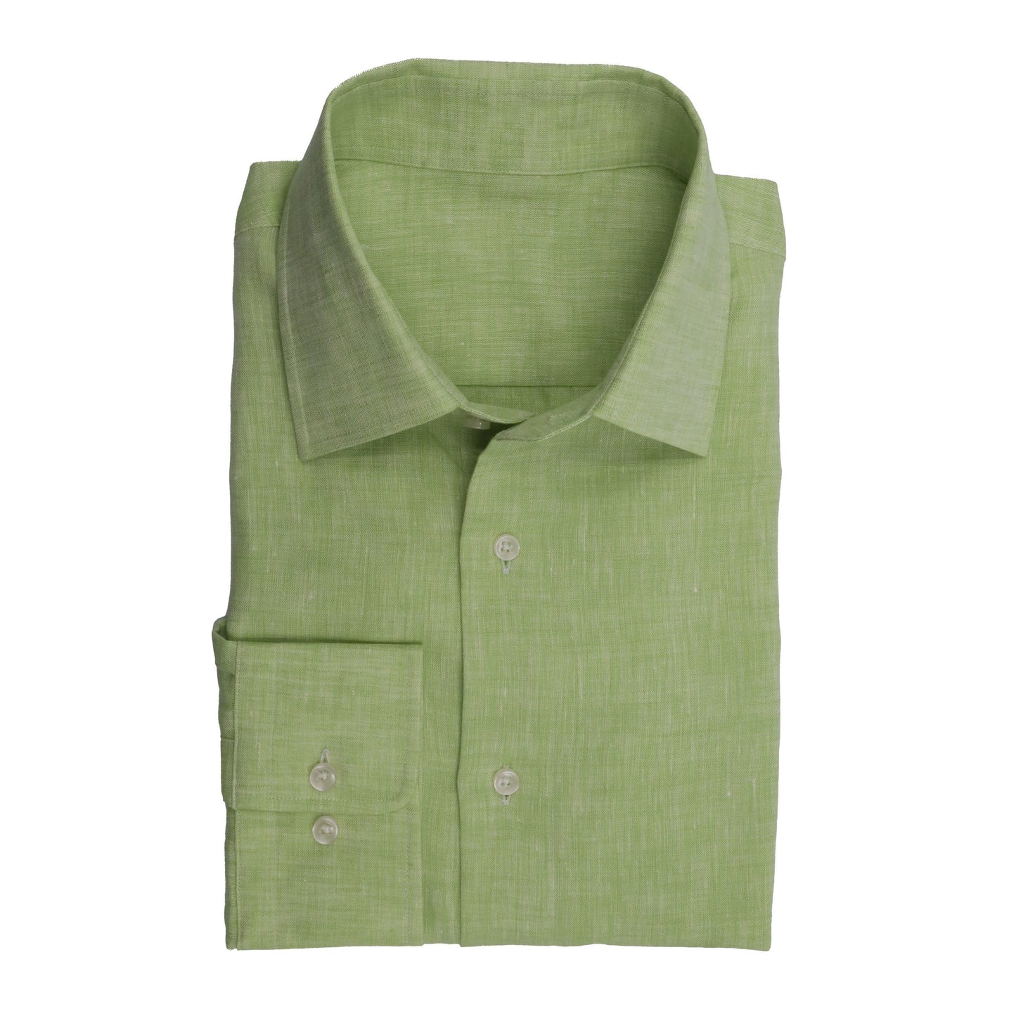 Linen Sports Shirt Lime Green - Just White Shirts