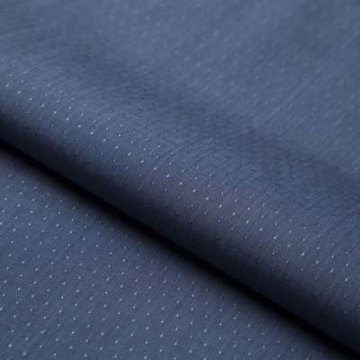 Micro Jacquard Navy Shirt - Just White Shirts