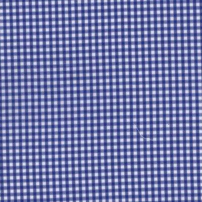 Mid Blue and White Medium Check Classic Custom Shirt 100c 70*70 Saq1003 - Just White Shirts