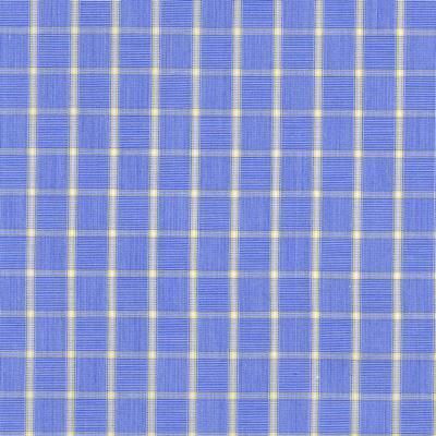 Mid Blue End on End Ground with a Yellow Box Check Classic Custom Shirt 100c 60*60 Sas731a - Just White Shirts