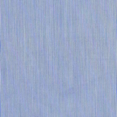 Mid blue Fine Stripe Classic Custom Shirt 100c 100*120 Sas682a - Just White Shirts