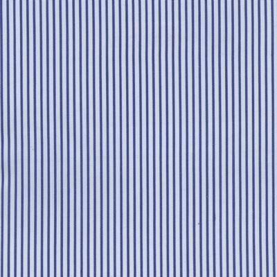 Mid Blue Stripe on White Classic Custom Shirt 50bm50t 50/1*50/1 Sii0030 - Just White Shirts