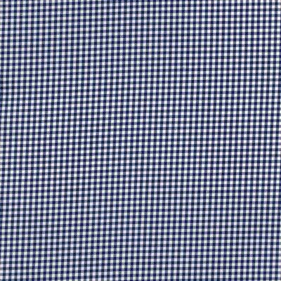 Navy and White Mini Check Classic Custom Shirt 100c 70*70 Saq578b - Just White Shirts