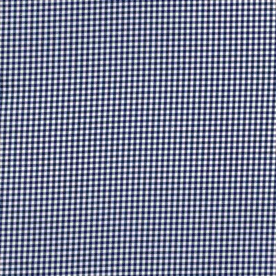 Navy and White Mini Check Classic Custom Shirt 100c 70*70 Saq578b - Just White Shirts