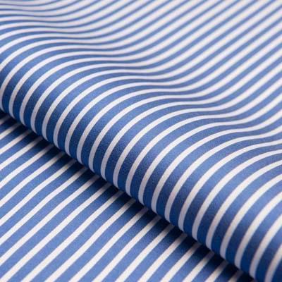 Navy Wide Stripe - Just White Shirts