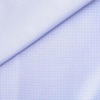 Non-Iron Blue Micro-Check - Just White Shirts