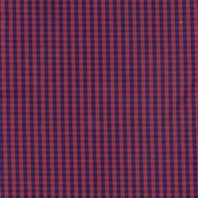 Red and Navy Check Classic Custom Shirt 100c 60*60 Saq014a - Just White Shirts