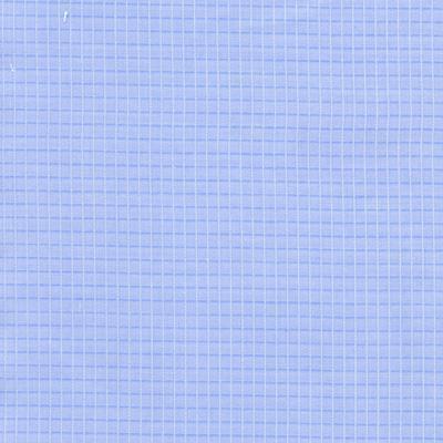 Sky Blue Ground with Mid Blue and White Fine Crosshatch Pattern Classic Custom Shirt 100c 70*70 Sas675a - Just White Shirts