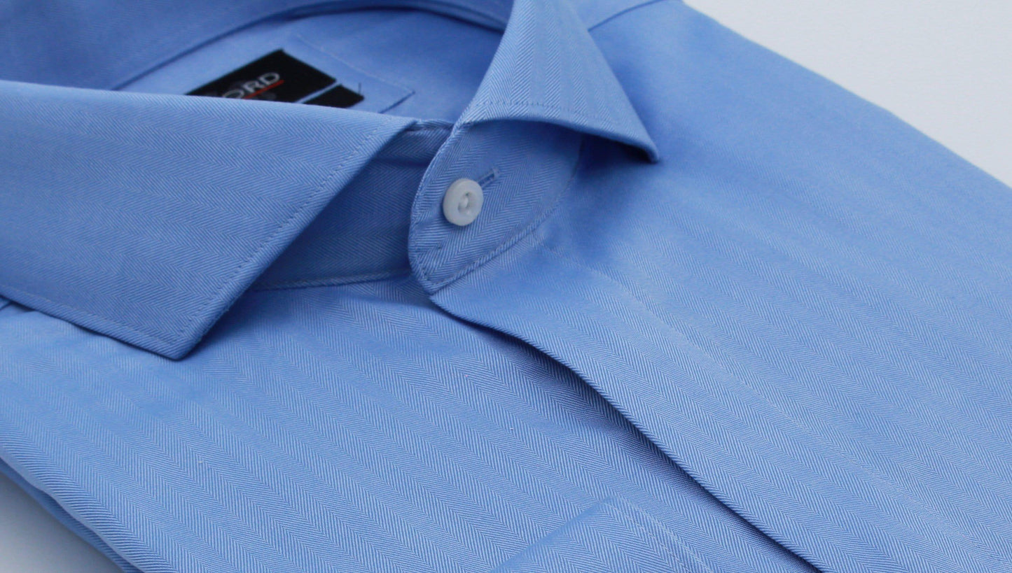 Solid Blue Shirt - Just White Shirts