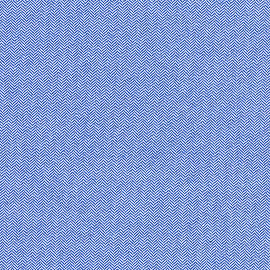 Solid Mid Blue Narrow Herringbone Classic Custom Shirt 100c 100/2*100/2 Sar044a - Just White Shirts