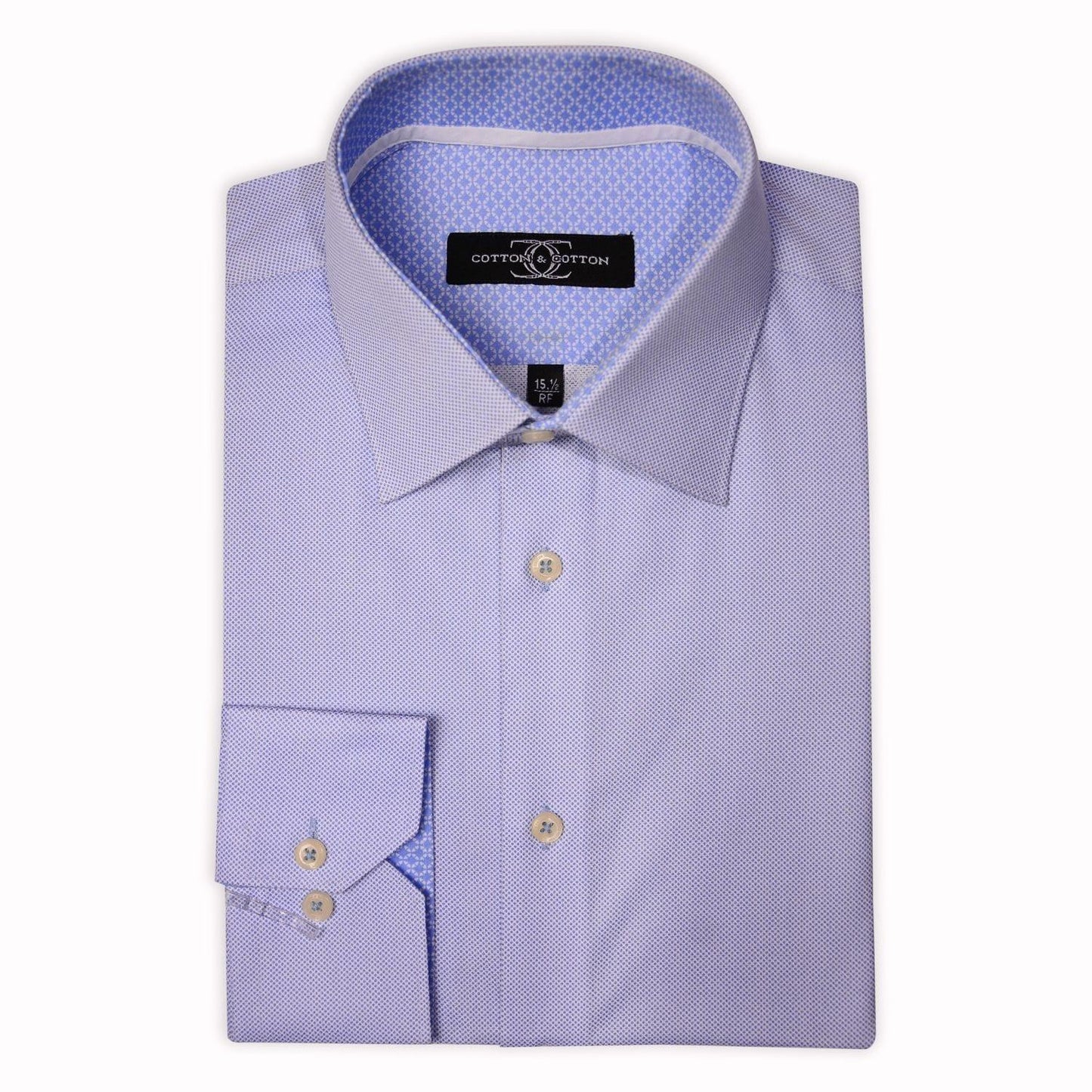 Sports Shirt Mid Blue Royal Oxford - Just White Shirts