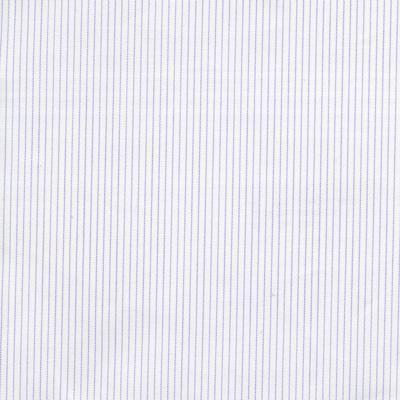 White Fine Twill with Purple Hairline Fine Stripes Classic Custom Shirt 95c 5ea 100/2*80/2(20d) Sbq011a - Just White Shirts
