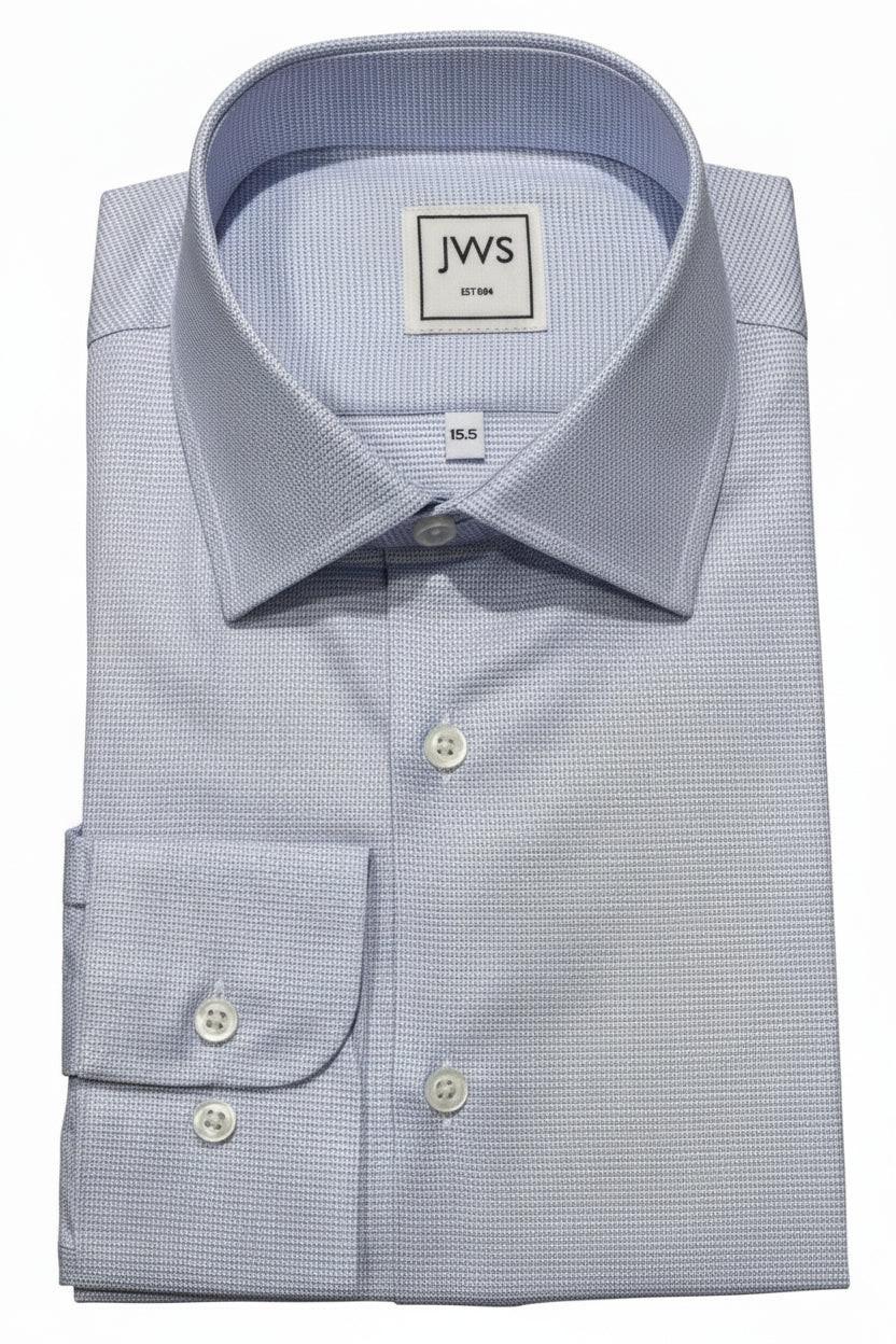 BLUE MICRODESIGN EGYPTIAN COTTON NON IRON DRESS SHIRT – Just White Shirts