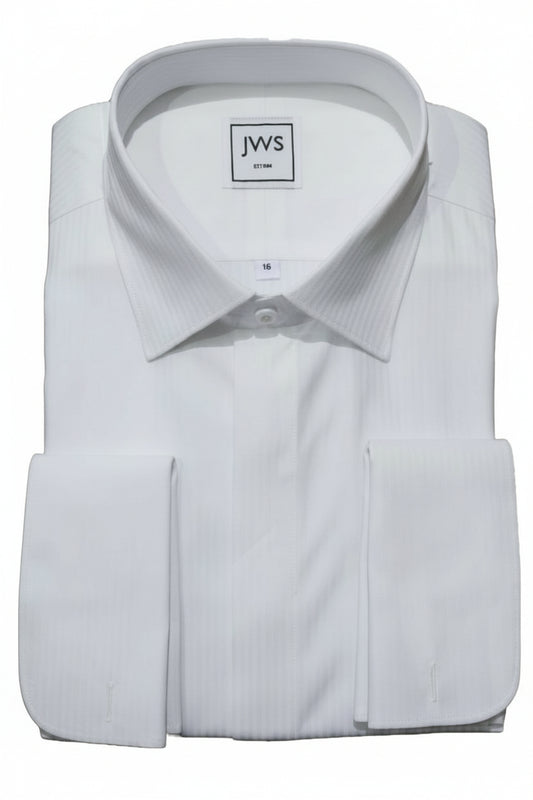 Egyptian Cotton Tuxedo Shirt Hidden Placket front and French Cuffs