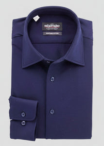 The Athleshirt - Cotton Knit Navy Blue