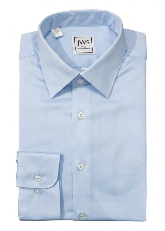 SKY BLUE FINE TWILL DRESS SHIRT