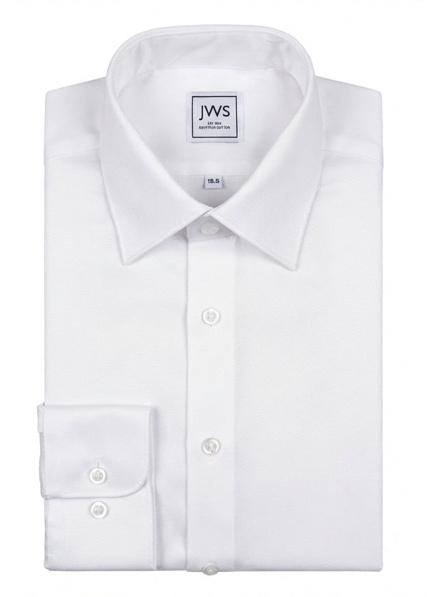 WHITE ROYAL OXFORD DRESS SHIRT