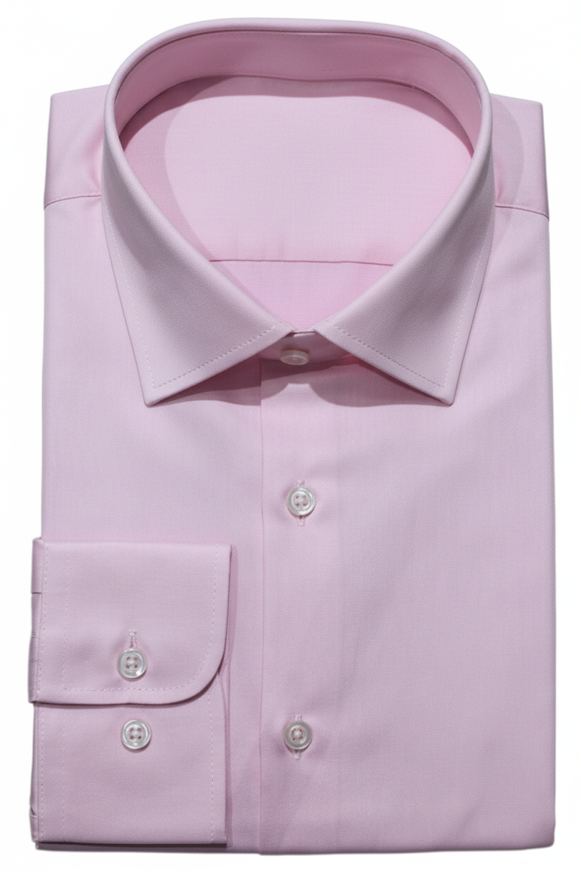 LIGHT PINK EGYPTIAN COTTON NON IRON DRESS SHIRT