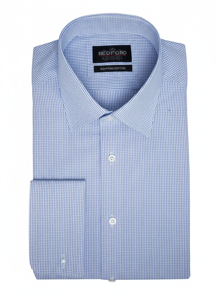 Light Blue Micro-Check