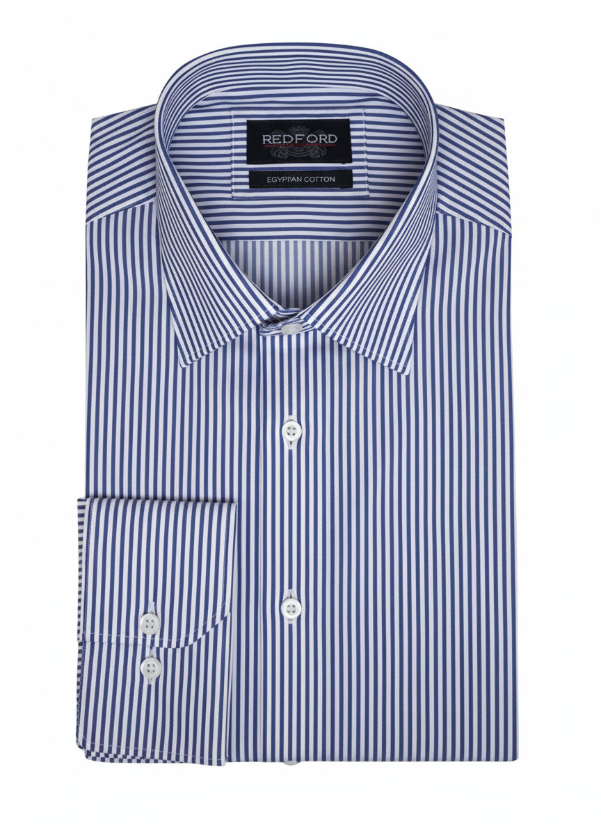 Navy Medium Wide Stripe