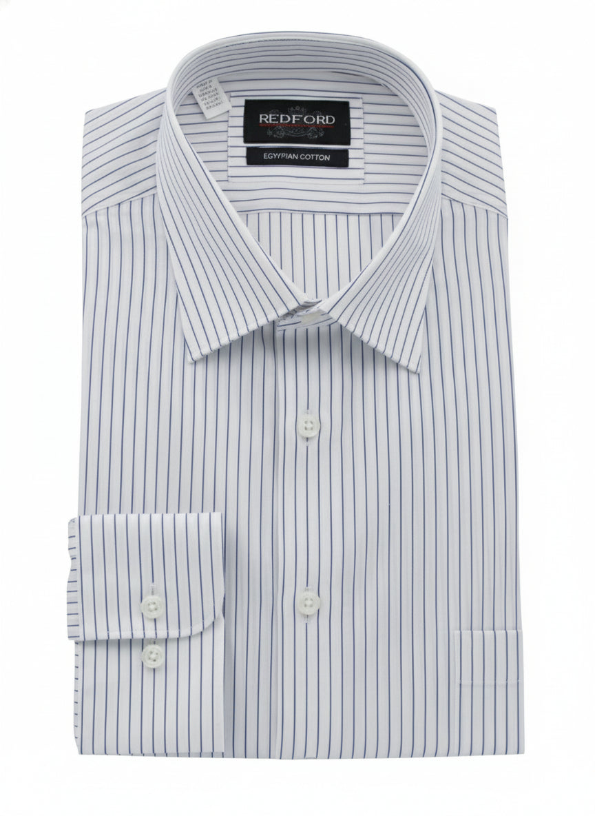White with Blue Stripe Shirt