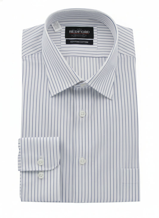 White with Blue Stripe Shirt