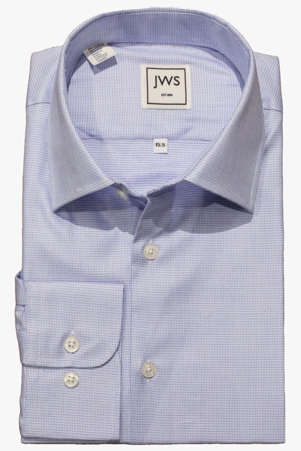 Blue Micro design Egyptian Cotton Non Iron Dress Shirt