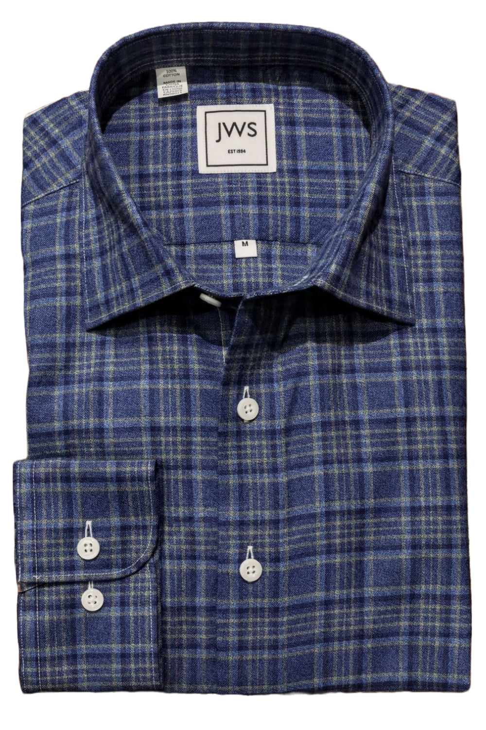 Blue Yellow Check Flannel Shirt