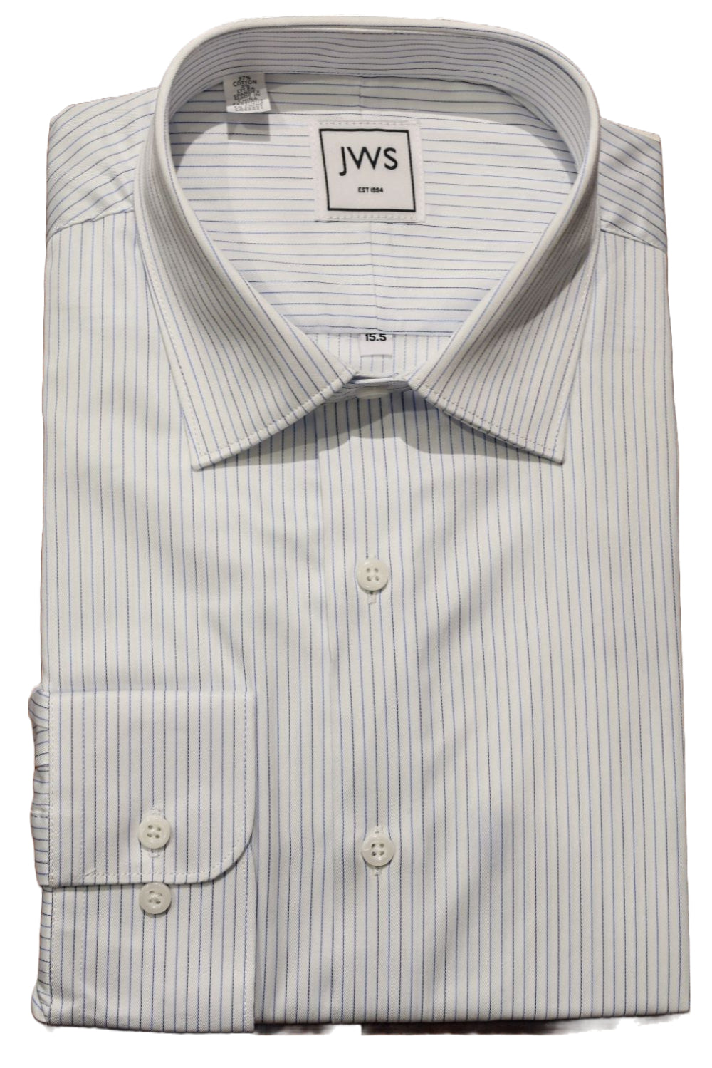 White and black sales striped dress shirt