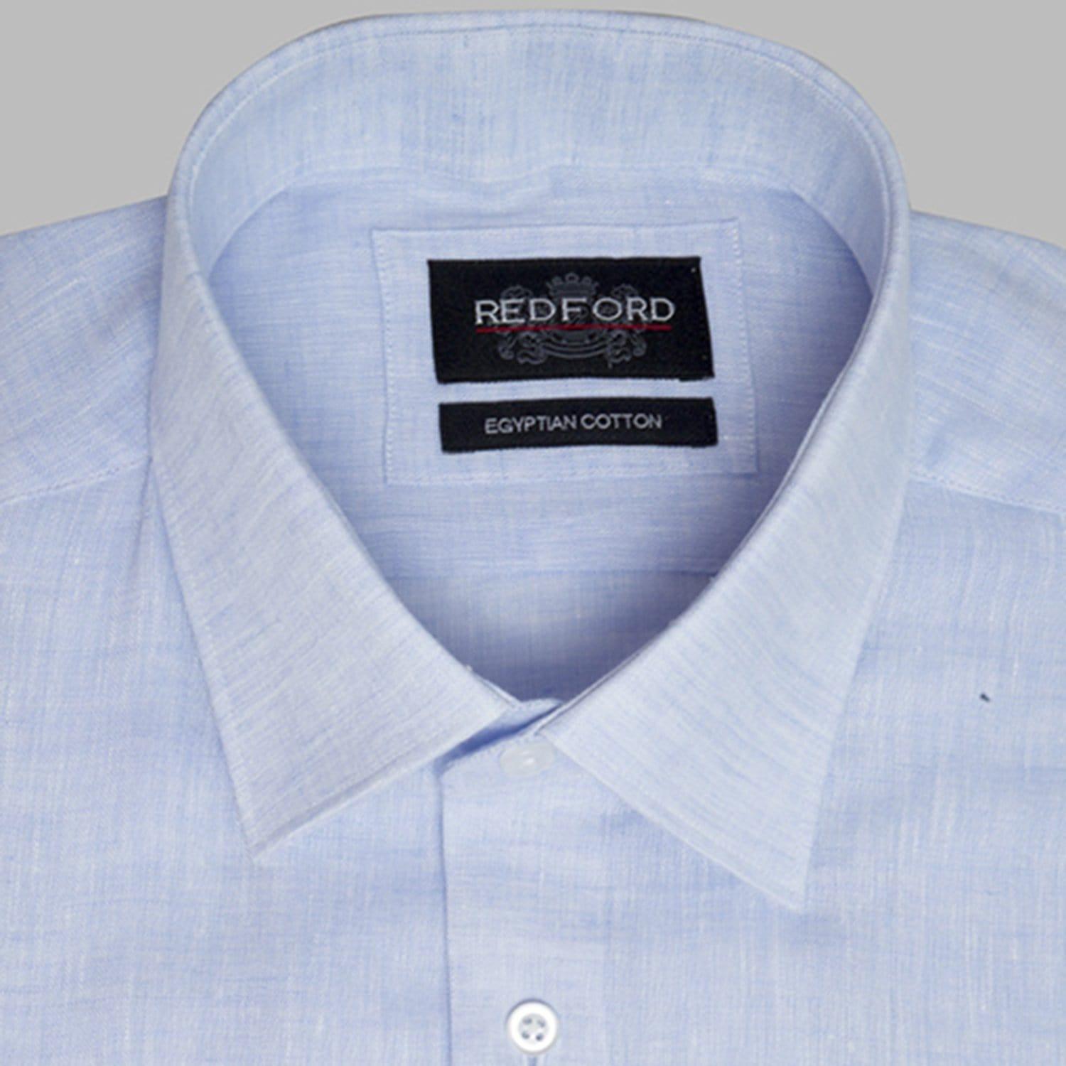 Light Blue Linen Shirt - Just White Shirts
