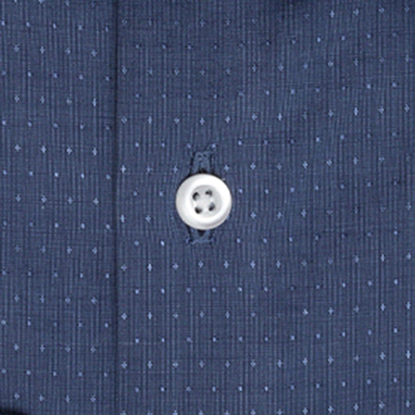 Micro Jacquard Navy Shirt - Just White Shirts