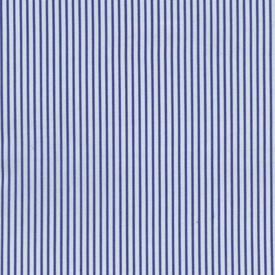 Mid Blue Stripe on White Classic Custom Shirt 50bm50t 50/1*50/1 Sii0030 - Just White Shirts