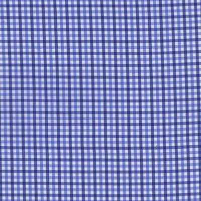 Multi Blue and White Twill Check Classic Custom Shirt 100c 70*70 Saq970a - Just White Shirts