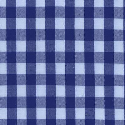 Navy Blue Bold Check Fabric Classic Custom Shirt 50bm50t - Just White Shirts