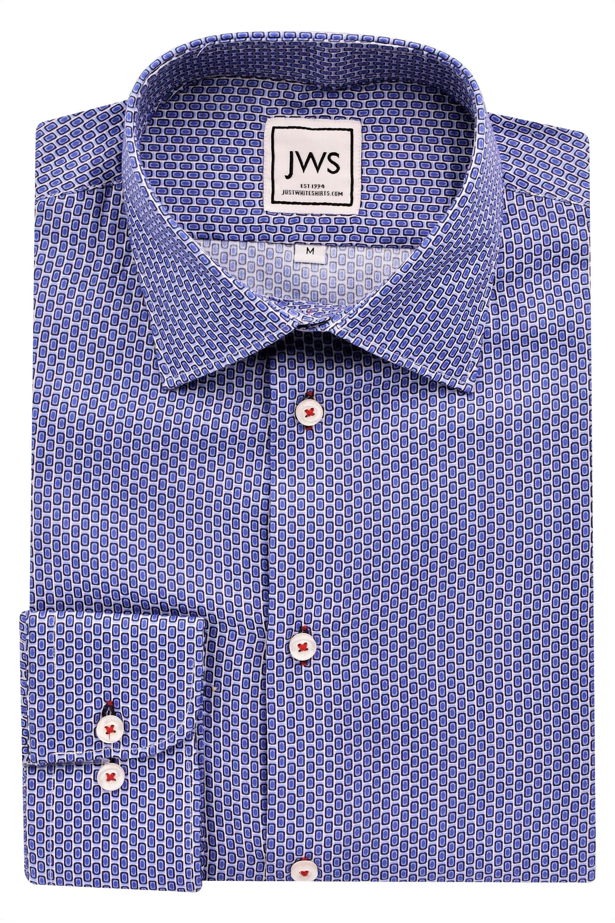 NAVY BLUE RECTANGLE - Just White Shirts