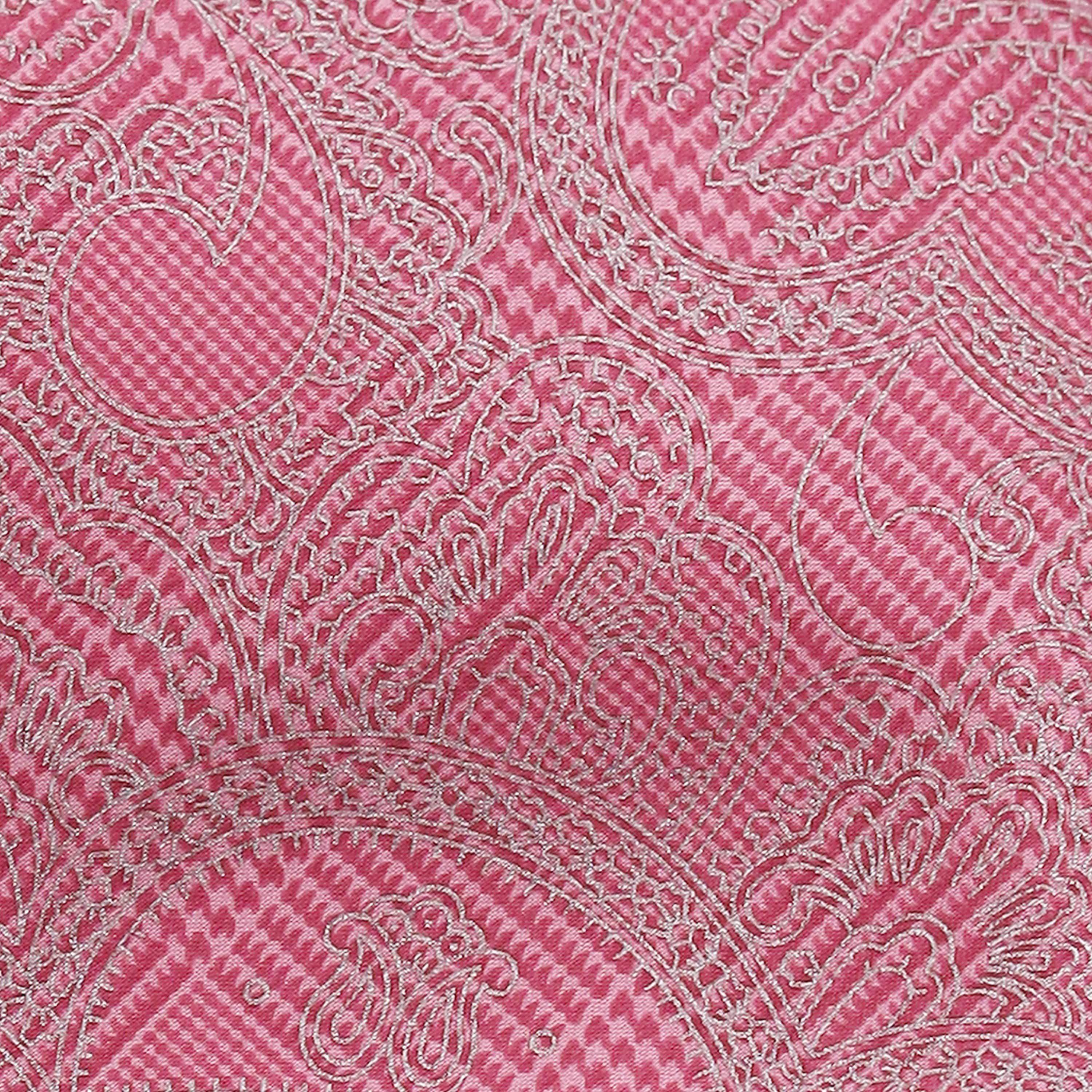 SILVER ON DUSTY PINK CHECK SILK TIE - Just White Shirts