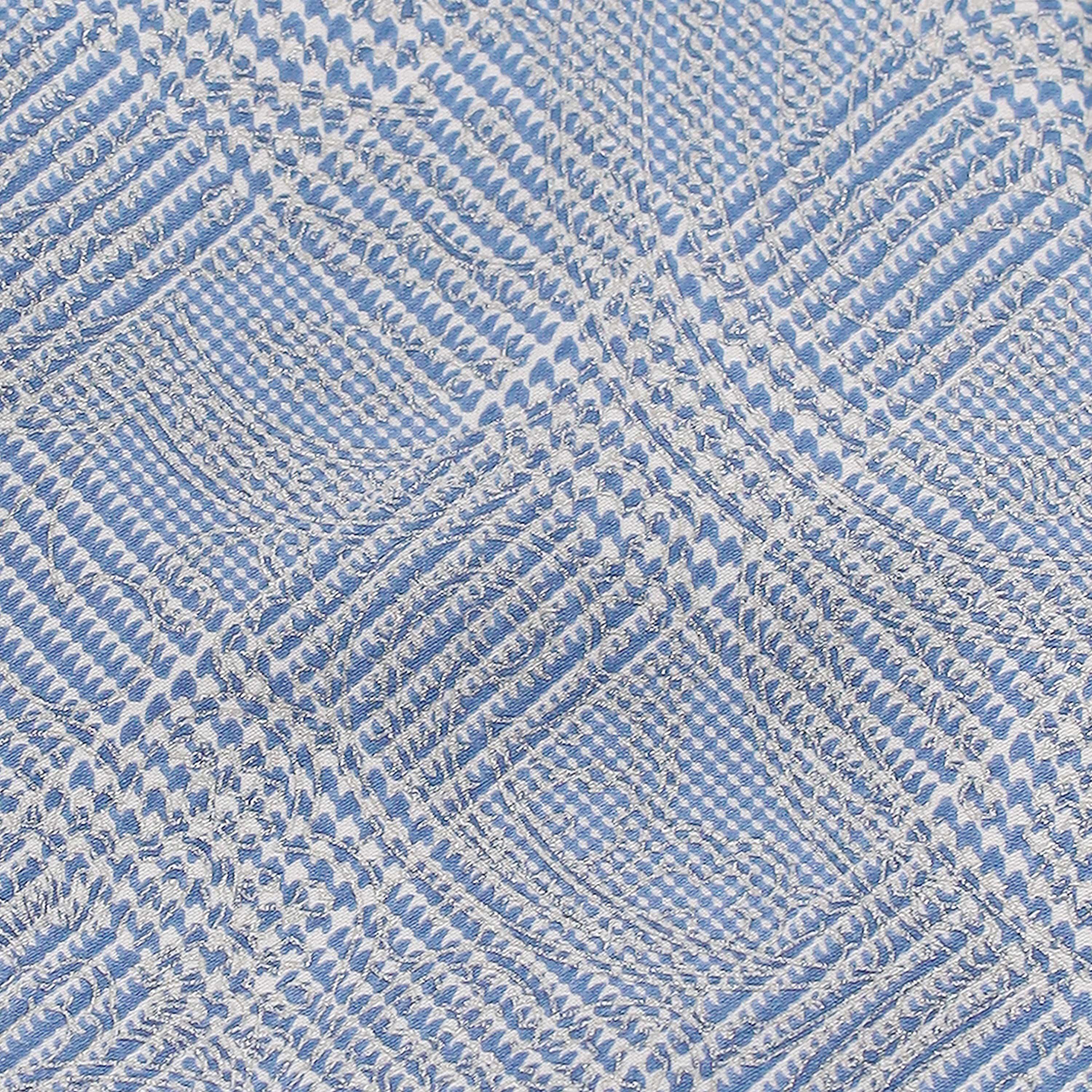 SILVER ON SKY BLUE CHECK SILK TIE - Just White Shirts