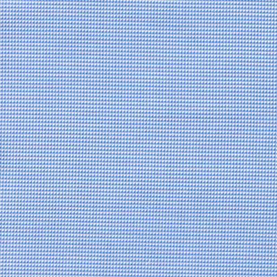 Sky Blue and White Textured Micro Houndstooth Jacquard Weave Classic Custom Shirt - Just White Shirts