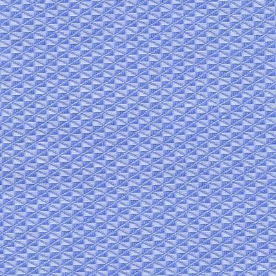 Sky Blue Diamond Weave Bold Textured Jacquard Weave Classic Custom Shirt - Just White Shirts